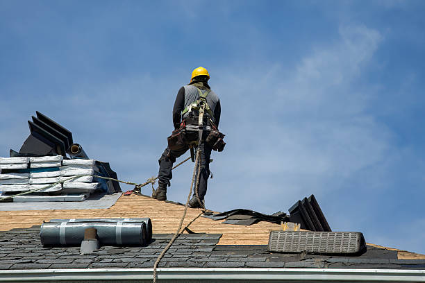 Professional Gutter Installation technician working in Elk Creek, VA